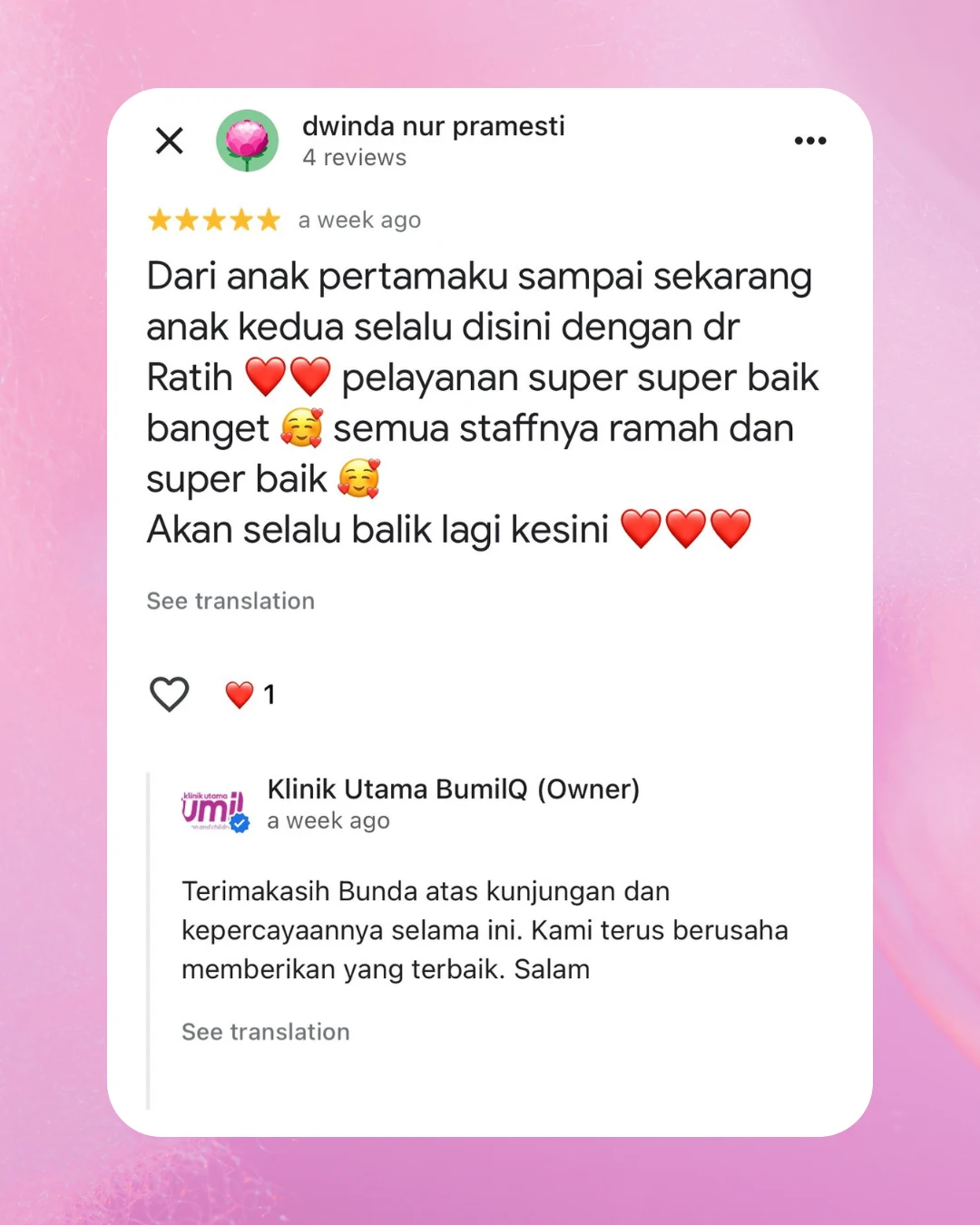 Testimoni Bumilq 1