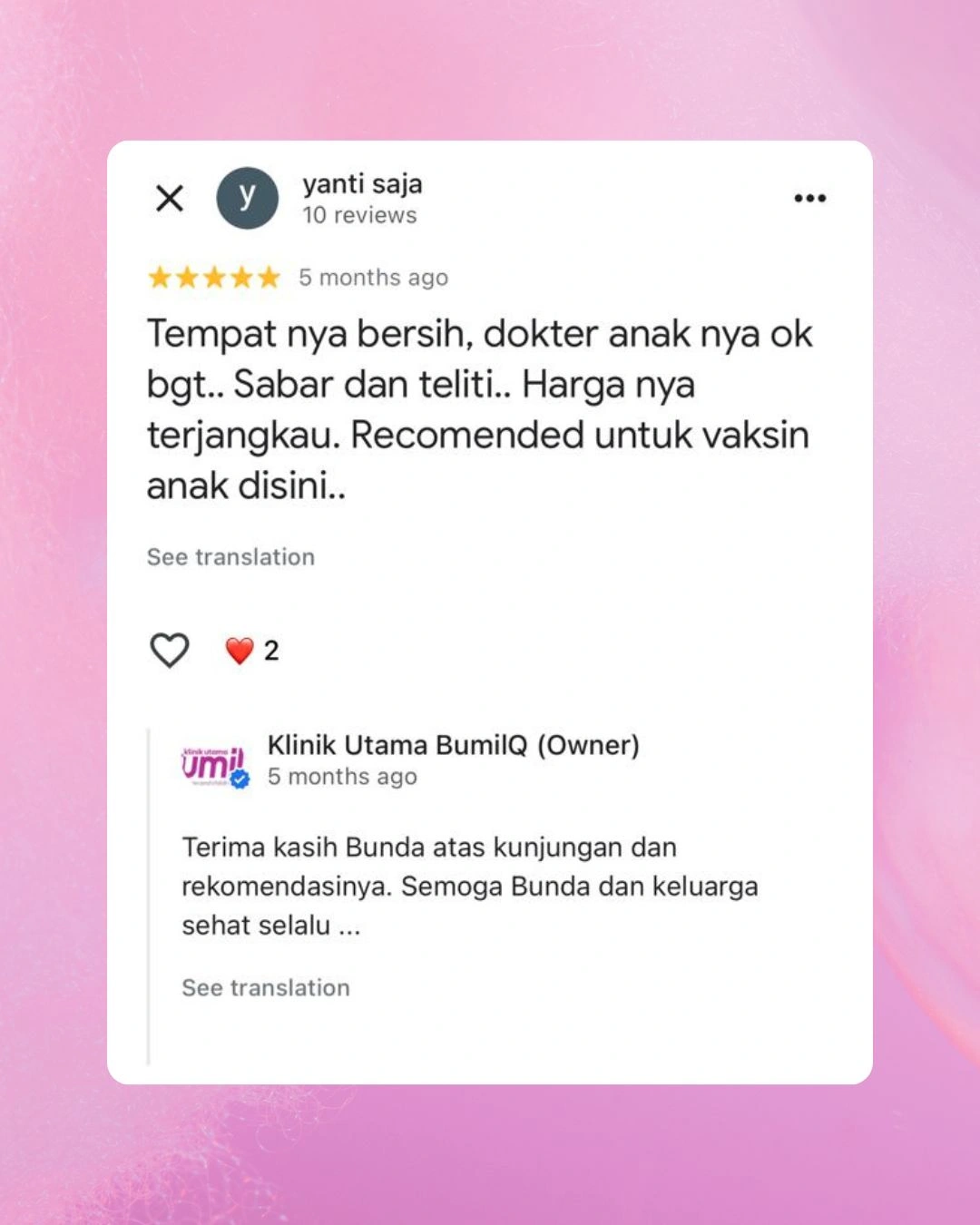 Testimoni Bumilq 6